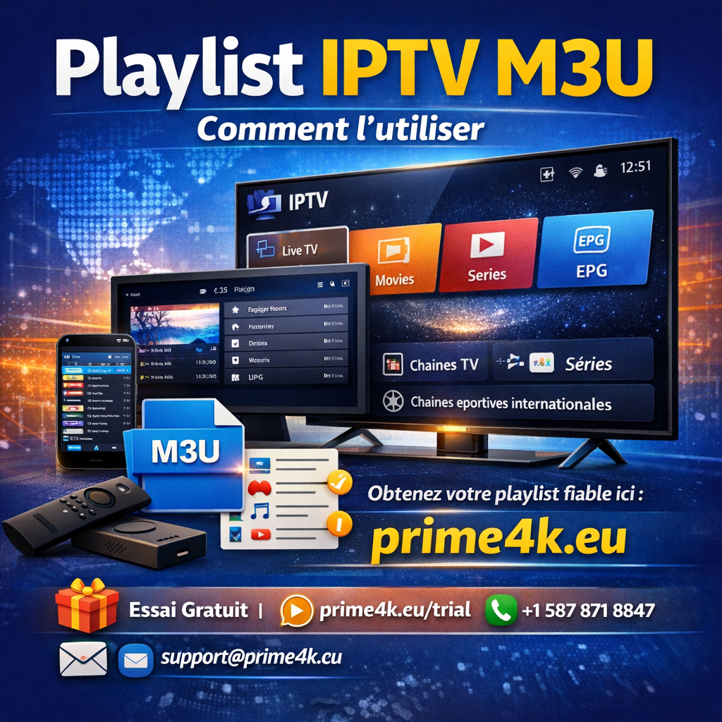 Playlist IPTV M3U – Comment l’utiliser