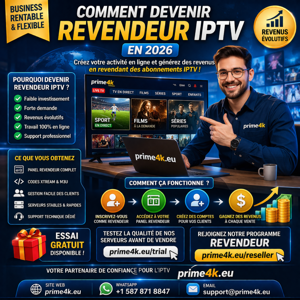 Comment devenir revendeur IPTV
