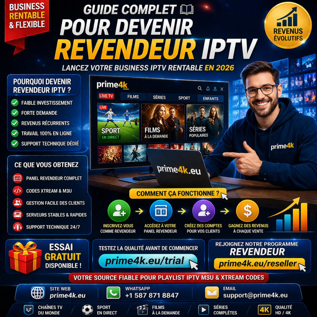 Guide complet pour devenir revendeur IPTV