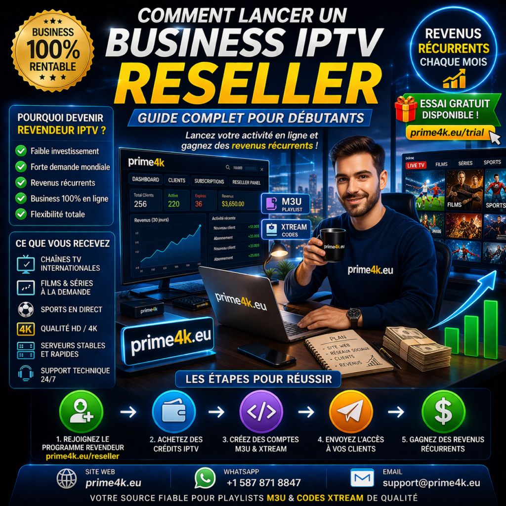 Comment lancer un business IPTV reseller