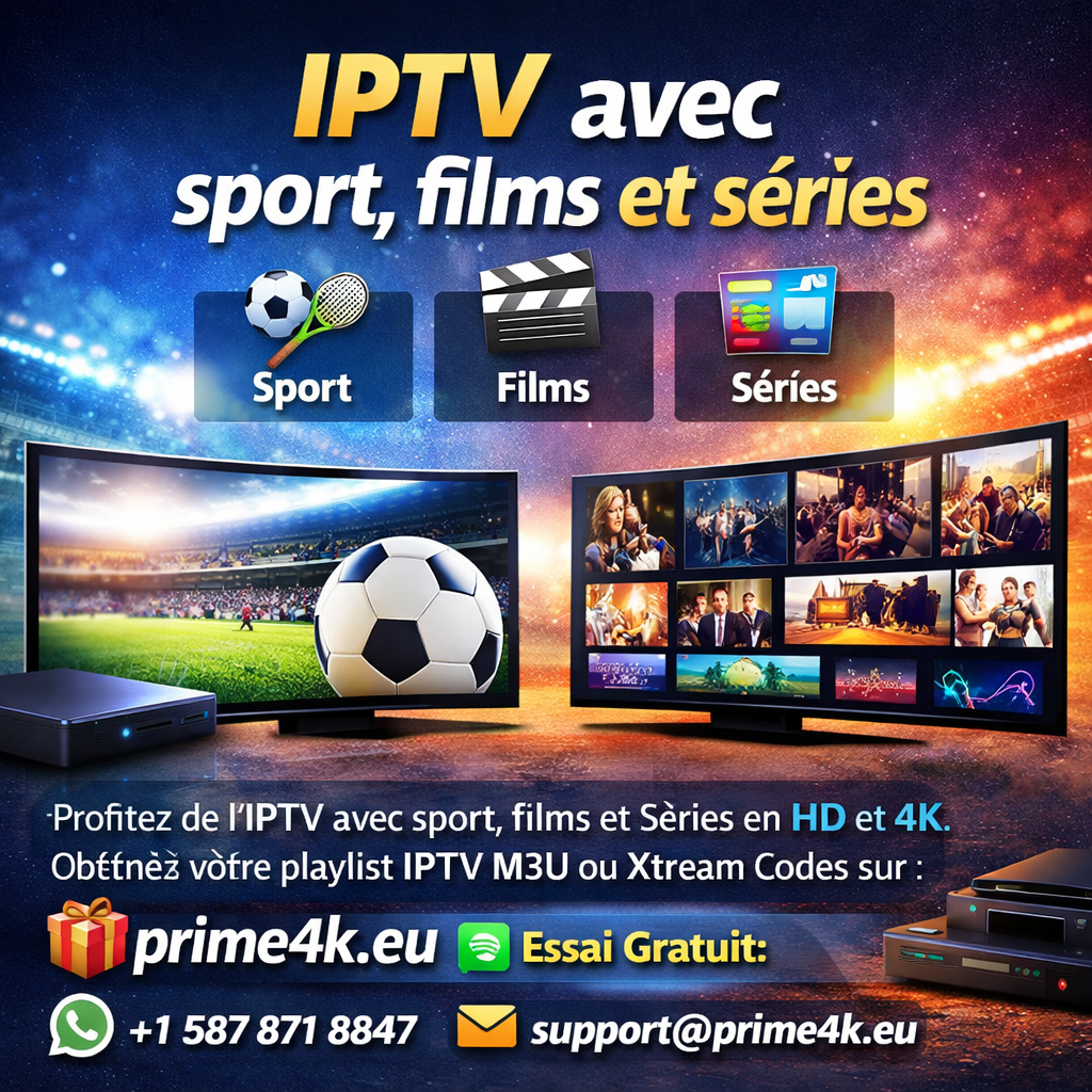 IPTV avec sport, films et séries